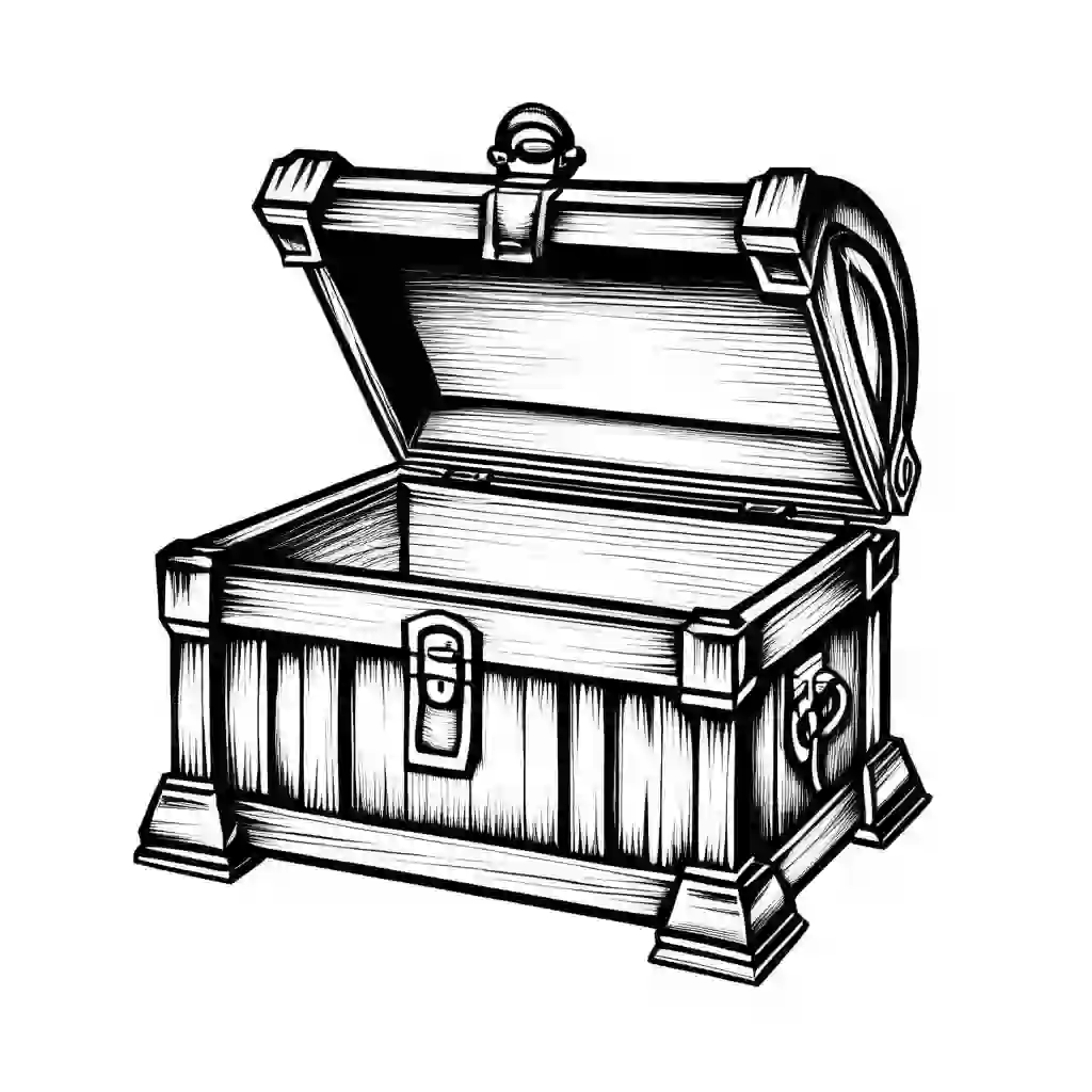 Treasure Chests coloring pages